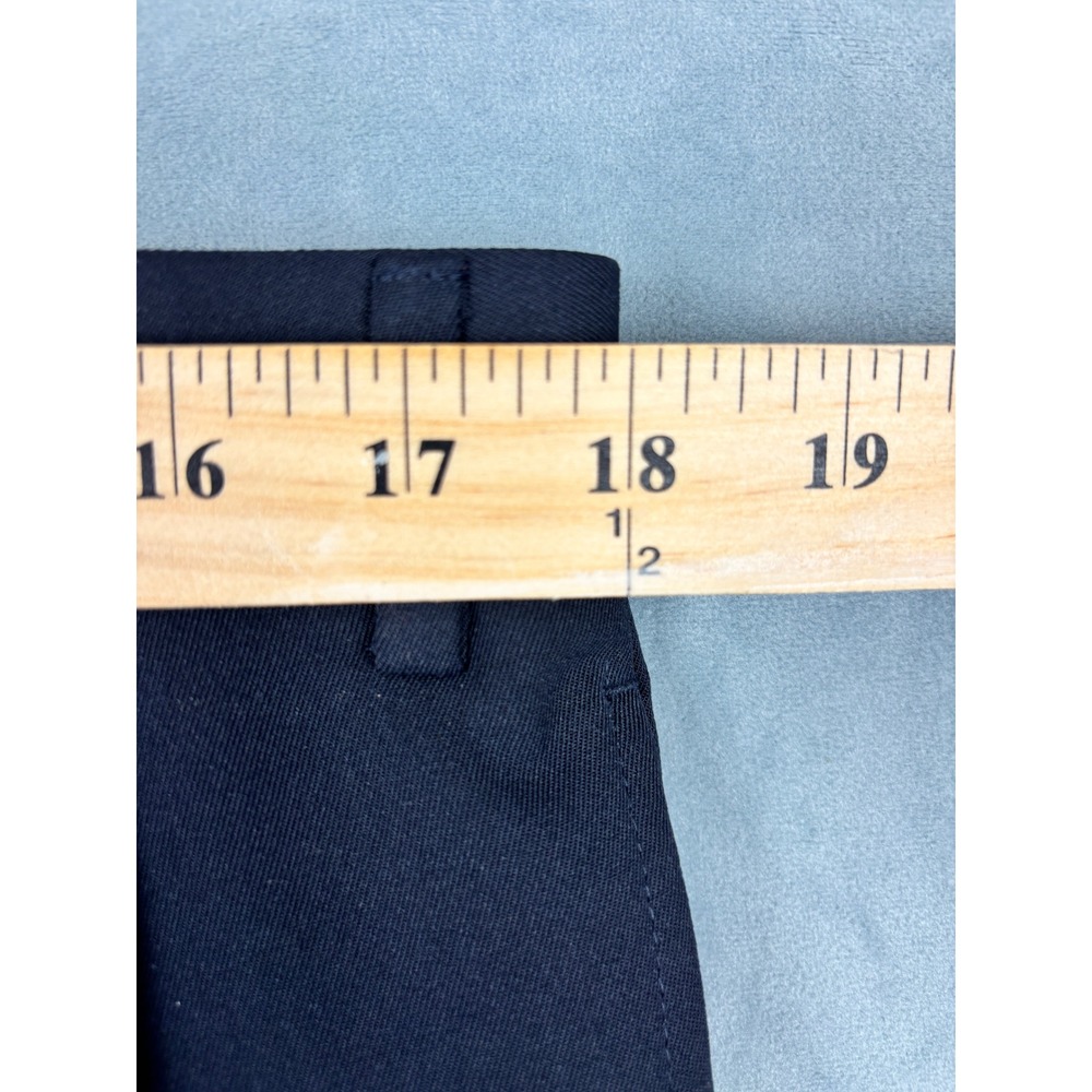Lauren Ralph Lauren Mens Navy Blue Pleated Cuffed Dress Pants Trousers 36x31 - Picture 9 of 12